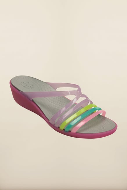 Crocs Isabella Mini Wild Orchid Wedges Crocs Isabella Mini Wild Orchid Wedges