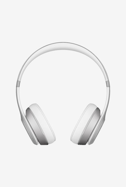 Beats by Dr.Dre Solo2 MKLE2ZM/A On Ear Headphone Silver Beats by Dr.Dre Solo2 MKLE2ZM/A On Ear Headphone Silver