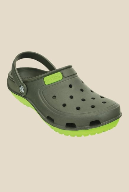 Crocs Duet Wave Olive & Volt Green Clogs Crocs Duet Wave Olive & Volt Green Clogs
