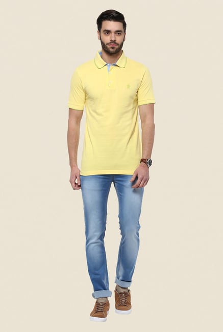 Turtle Yellow Solid Polo T Shirt Turtle Yellow Solid Polo T Shirt