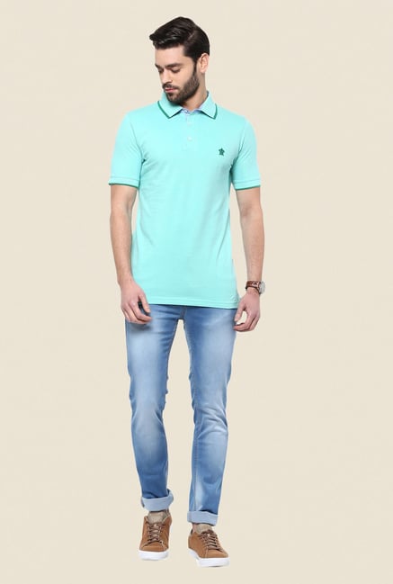 Turtle Turquoise Solid Polo T Shirt Turtle Turquoise Solid Polo T Shirt