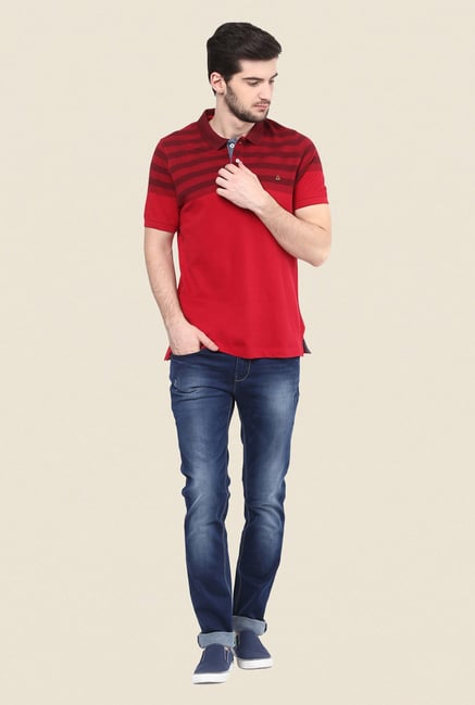 Turtle Red Striped Polo T Shirt Turtle Red Striped Polo T Shirt