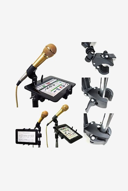 ChargerCity Universal Microphone Stand Tablet Mount(Black) ChargerCity Universal Microphone Stand Tablet Mount(Black)