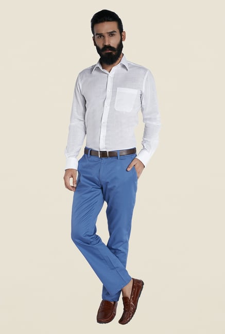Raymond White Full Sleeve Cotton Shirt Raymond White Full Sleeve Cotton Shirt