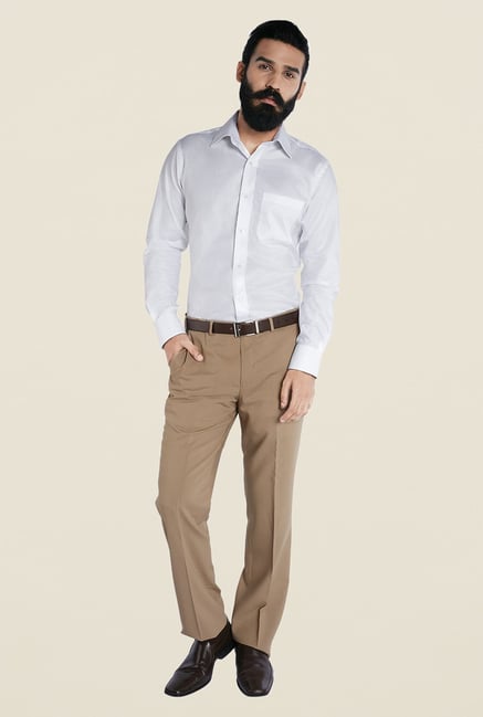 Raymond White Checks Cotton Shirt Raymond White Checks Cotton Shirt