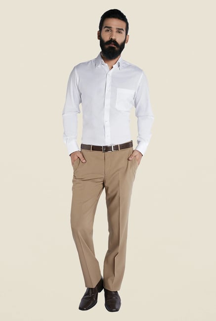 Raymond White Regular Solid Shirt Raymond White Regular Solid Shirt