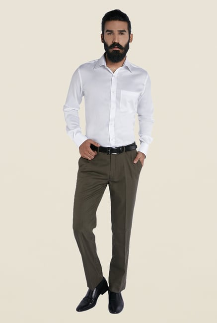 Raymond White Solid Formal Cotton Shirt Raymond White Solid Formal Cotton Shirt