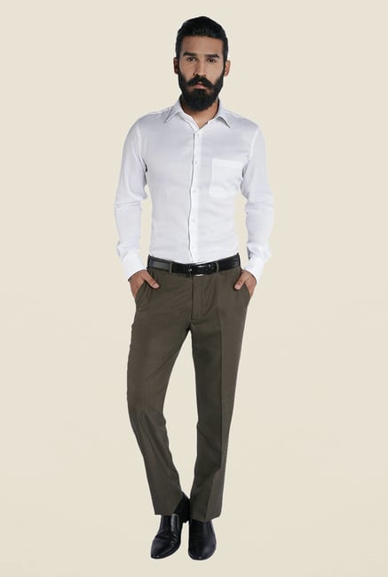 Raymond White Self Design Shirt Raymond White Self Design Shirt