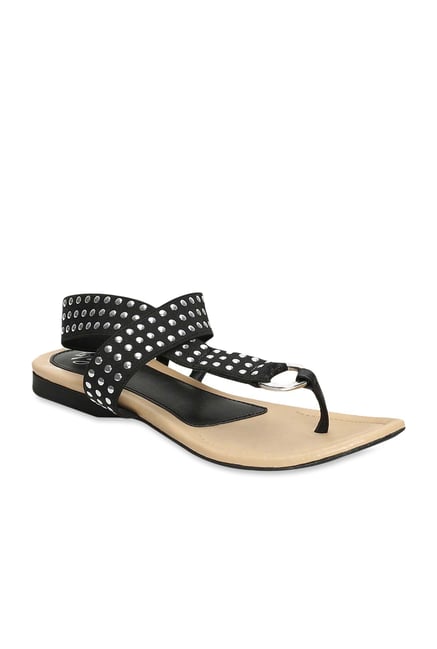 La Briza Black Cross Strap Sandals La Briza Black Cross Strap Sandals