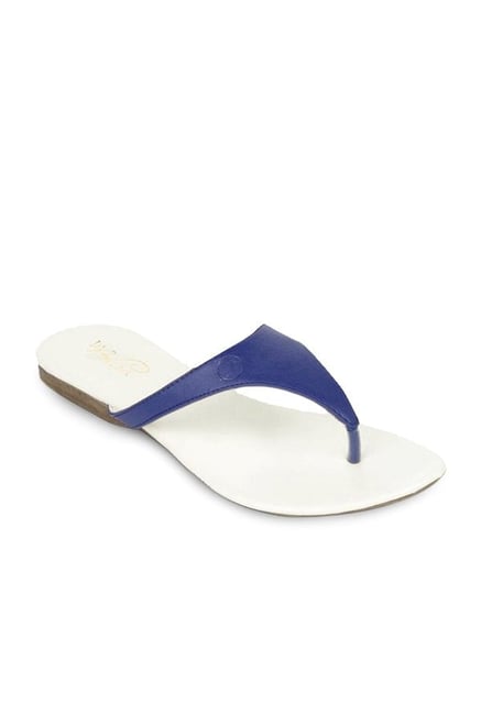 La Briza Royal Blue & White Thong Sandals La Briza Royal Blue & White Thong Sandals