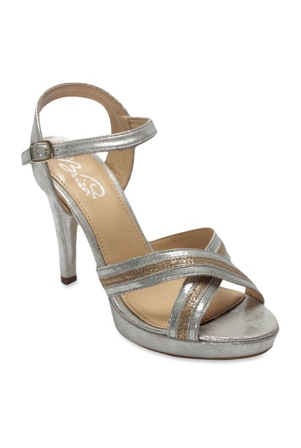 La Briza Silver & Golden Ankle Strap Sandals La Briza Silver & Golden Ankle Strap Sandals