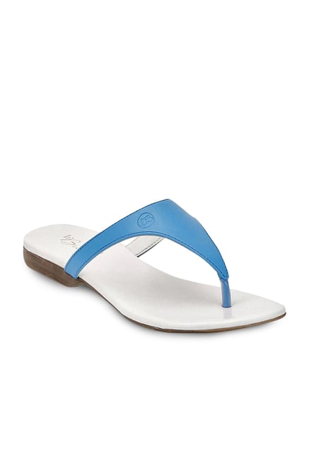 La Briza Blue & White Thong Sandals La Briza Blue & White Thong Sandals