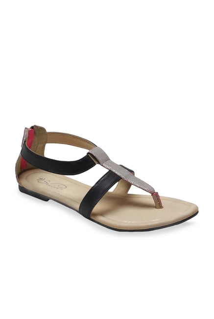 La Briza Black Casual Sandals La Briza Black Casual Sandals