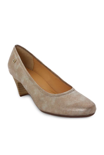 La Briza Nude Block Heeled Pumps La Briza Nude Block Heeled Pumps