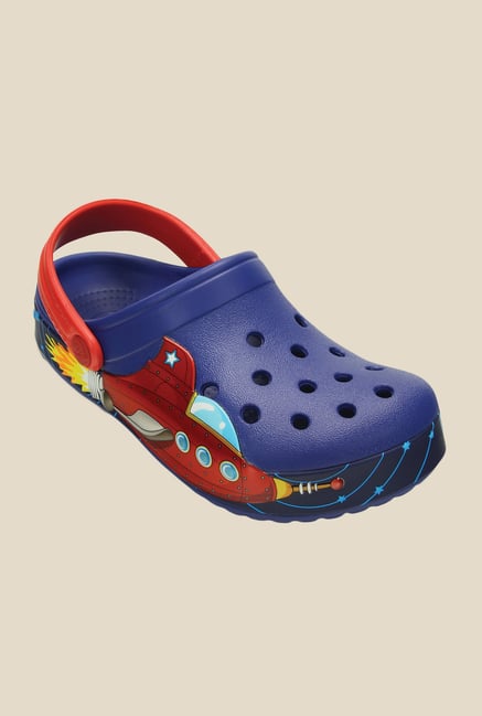 Crocs Crocband Galactic Boys Cerulean Blue & Red Clogs Crocs Crocband Galactic Boys Cerulean Blue & Red Clogs