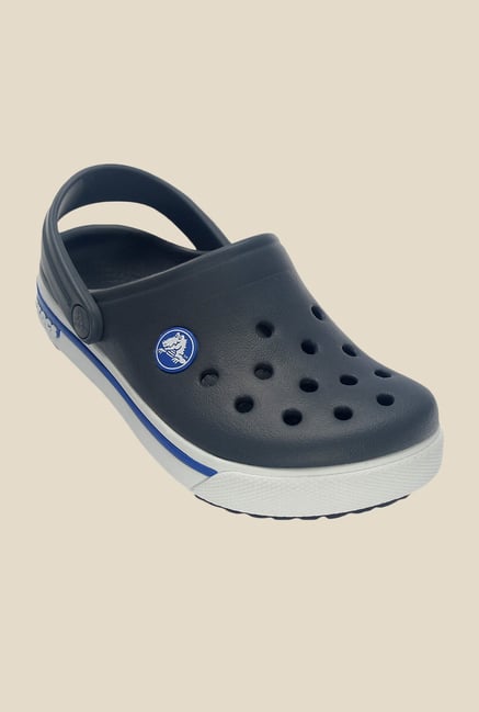Crocs Crocband II.5 Charcoal Grey & Blue Clogs Crocs Crocband II.5 Charcoal Grey & Blue Clogs