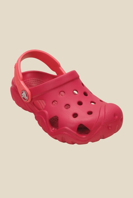 Crocs Swiftwater Raspberry & Coral Clogs Crocs Swiftwater Raspberry & Coral Clogs
