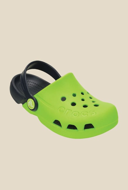 Crocs Electro Volt Green and Navy Clogs Crocs Electro Volt Green and Navy Clogs
