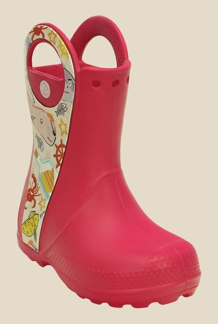 Crocs Handle It Sea Life Raspberry Casual Boots Crocs Handle It Sea Life Raspberry Casual Boots