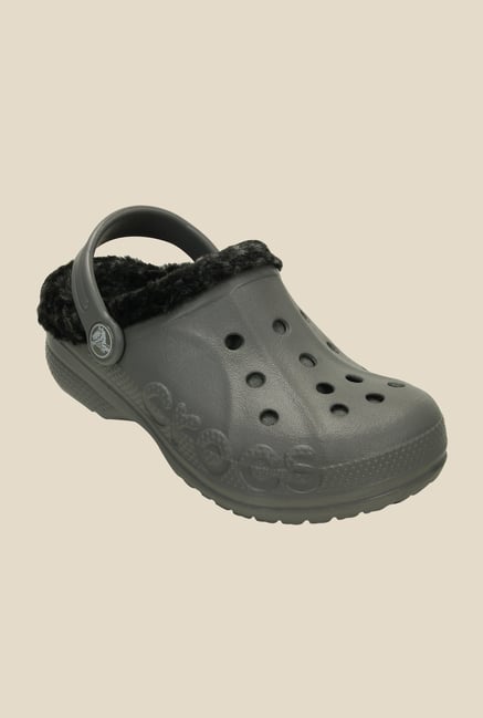 Crocs Baya Smoke Grey and Black Clogs Crocs Baya Smoke Grey and Black Clogs