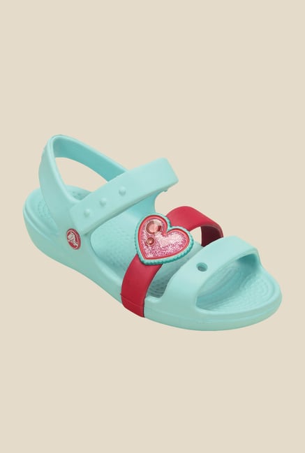 Crocs Keeley Springtime Ice Blue & Floater Sandals Crocs Keeley Springtime Ice Blue & Floater Sandals