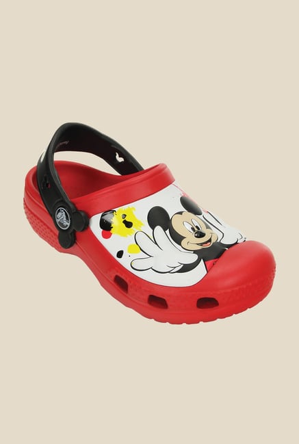 Crocs CC Disney Mickey Paint Splatter Red & Black Clogs Crocs CC Disney Mickey Paint Splatter Red & Black Clogs