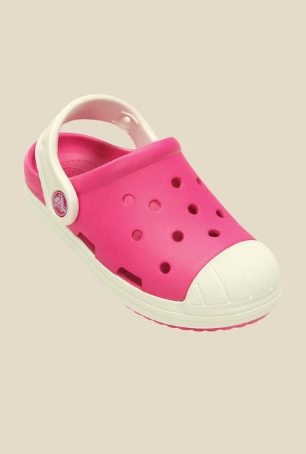 Crocs Bump It Candy Pink & Oyster Clogs Crocs Bump It Candy Pink & Oyster Clogs