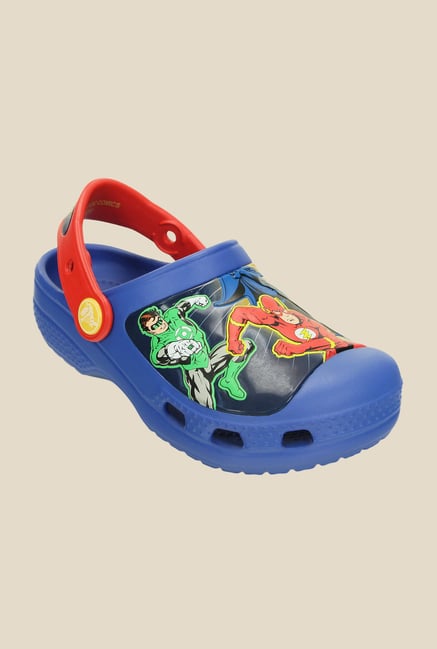 Crocs CC Justice League Sea Blue & Red Clogs Crocs CC Justice League Sea Blue & Red Clogs