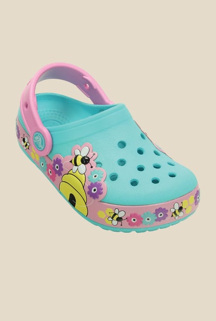 Crocs Lights Busy Bee PS Pool & Carnation Clogs Crocs Lights Busy Bee PS Pool & Carnation Clogs