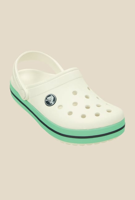 Crocs Crocband White & New Mint Clogs Crocs Crocband White & New Mint Clogs
