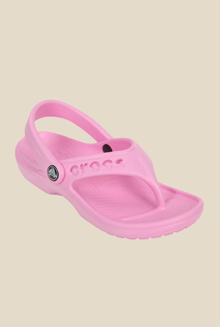 Crocs Baya Carnation Back Strap Flip Flops Crocs Baya Carnation Back Strap Flip Flops