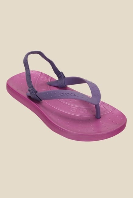 Crocs Chawaii Wild Orchid & Violet Back Strap Flip Flops Crocs Chawaii Wild Orchid & Violet Back Strap Flip Flops