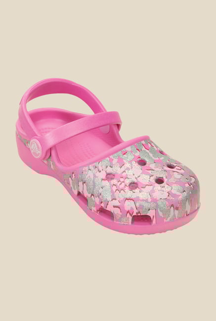 Crocs Karin Sparle Leopard Party Pink Clogs Crocs Karin Sparle Leopard Party Pink Clogs