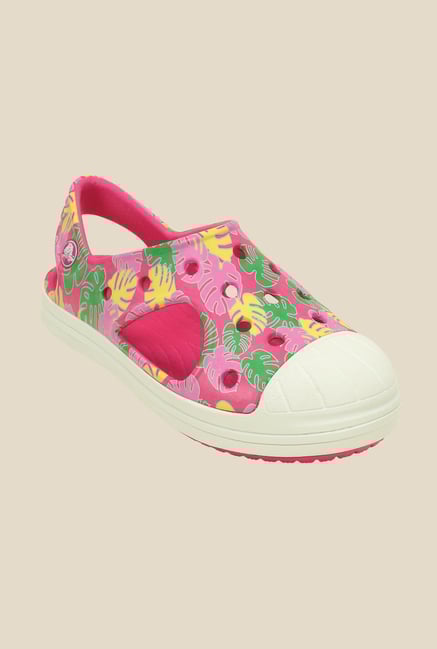 Crocs Bump It Tropical Candy Pink Sling Back Sandals Crocs Bump It Tropical Candy Pink Sling Back Sandals