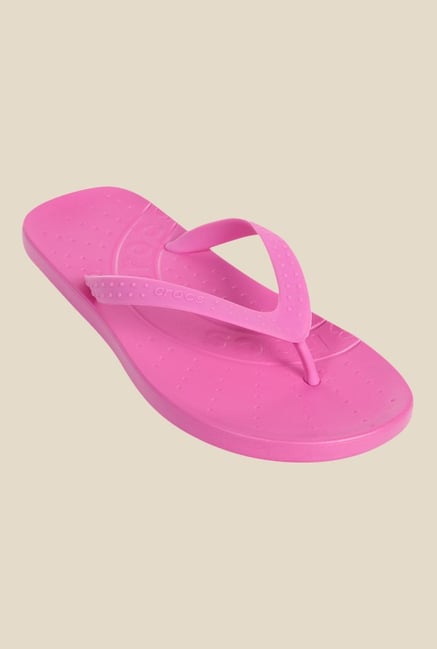 Crocs Chawaii Party Pink Flip Flops Crocs Chawaii Party Pink Flip Flops