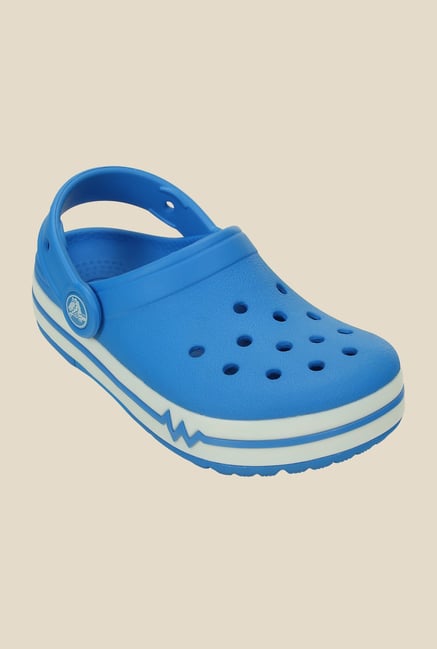 Crocs Lights PS Ocean Blue & White Clogs Crocs Lights PS Ocean Blue & White Clogs