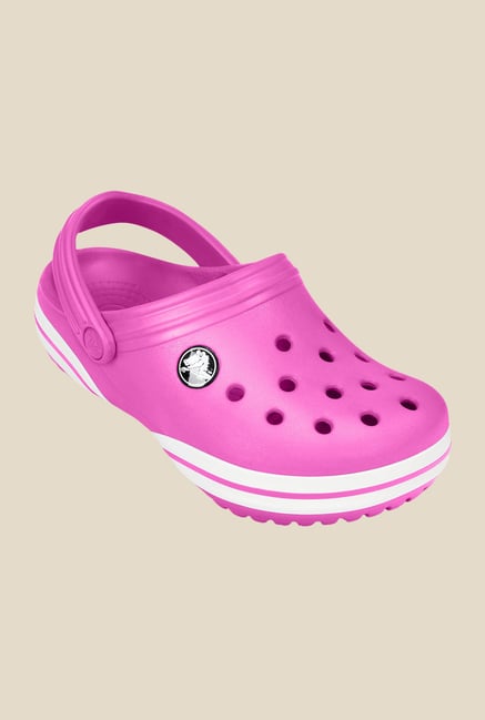 Crocs Crocband X Party Pink & White Clogs Crocs Crocband X Party Pink & White Clogs