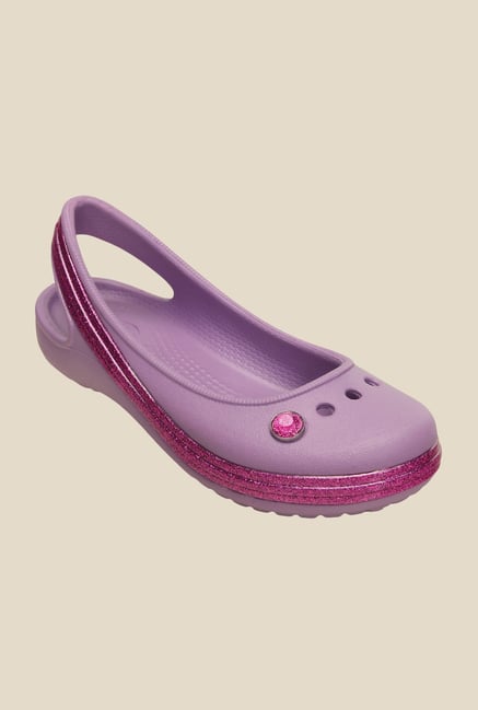 Crocs Genna II Sparkle B& GS Wild Orchid Sling Back Sandals Crocs Genna II Sparkle B& GS Wild Orchid Sling Back Sandals