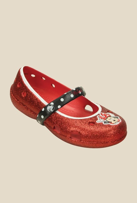 Crocs Keeley PS Red Mary Jane Shoes Crocs Keeley PS Red Mary Jane Shoes