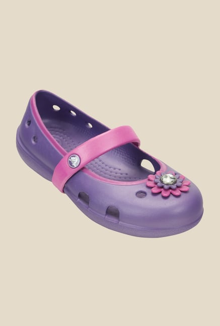 Crocs Keeley Petal Charm Wild Orchid Mary Jane Shoes Crocs Keeley Petal Charm Wild Orchid Mary Jane Shoes