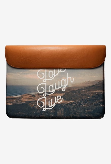 DailyObjects Love Laugh Live MacBook Pro 15 Envelope Sleeve DailyObjects Love Laugh Live MacBook Pro 15 Envelope Sleeve