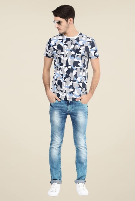 Mufti Blue Solid Jeans Mufti Blue Solid Jeans