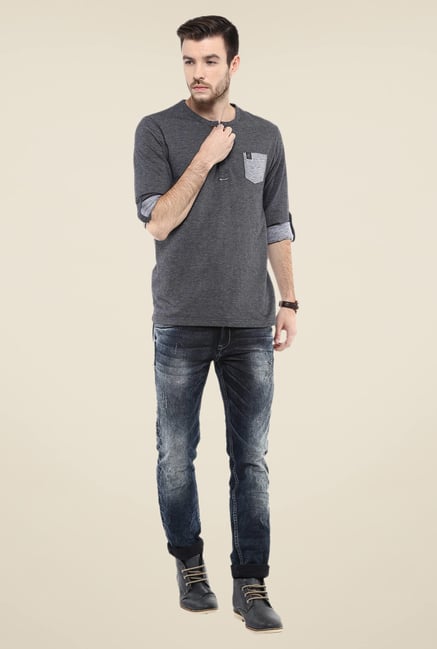 Mufti Black Distressed Jeans Mufti Black Distressed Jeans