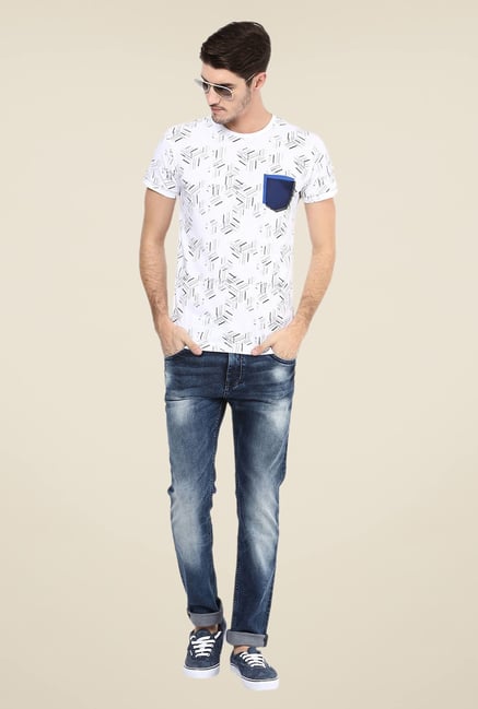 Mufti Dark Blue Solid Jeans Mufti Dark Blue Solid Jeans
