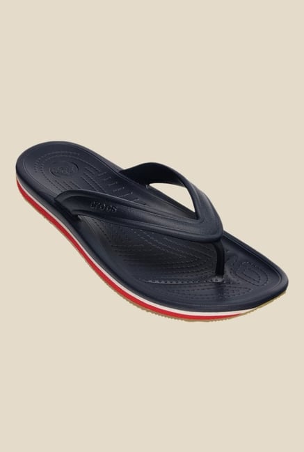 Crocs Retro Navy & Red Flip Flops Crocs Retro Navy & Red Flip Flops