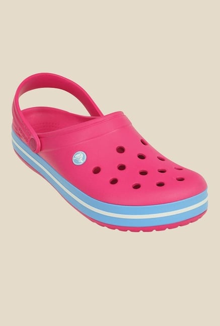Crocs Crocband Candy Pink & Bluebell Clogs Crocs Crocband Candy Pink & Bluebell Clogs