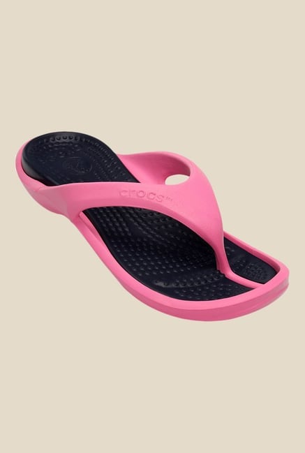 Crocs Athens II Pink Lemonade Flip Flops Crocs Athens II Pink Lemonade Flip Flops