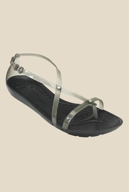 Crocs Really Sexi Black Cross Strap Sandals Crocs Really Sexi Black Cross Strap Sandals