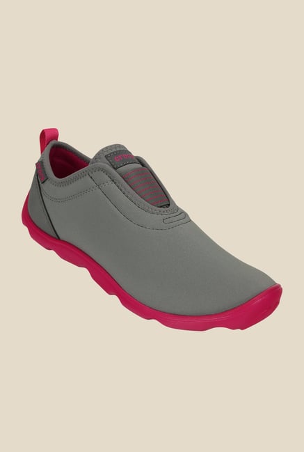 Crocs Duet Busy Day Smoke Grey & Candy Pink Slip-Ons Crocs Duet Busy Day Smoke Grey & Candy Pink Slip-Ons