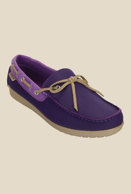 Crocs Wrap ColorLite Royal Purple & Amethyst Boat Shoes Crocs Wrap ColorLite Royal Purple & Amethyst Boat Shoes
